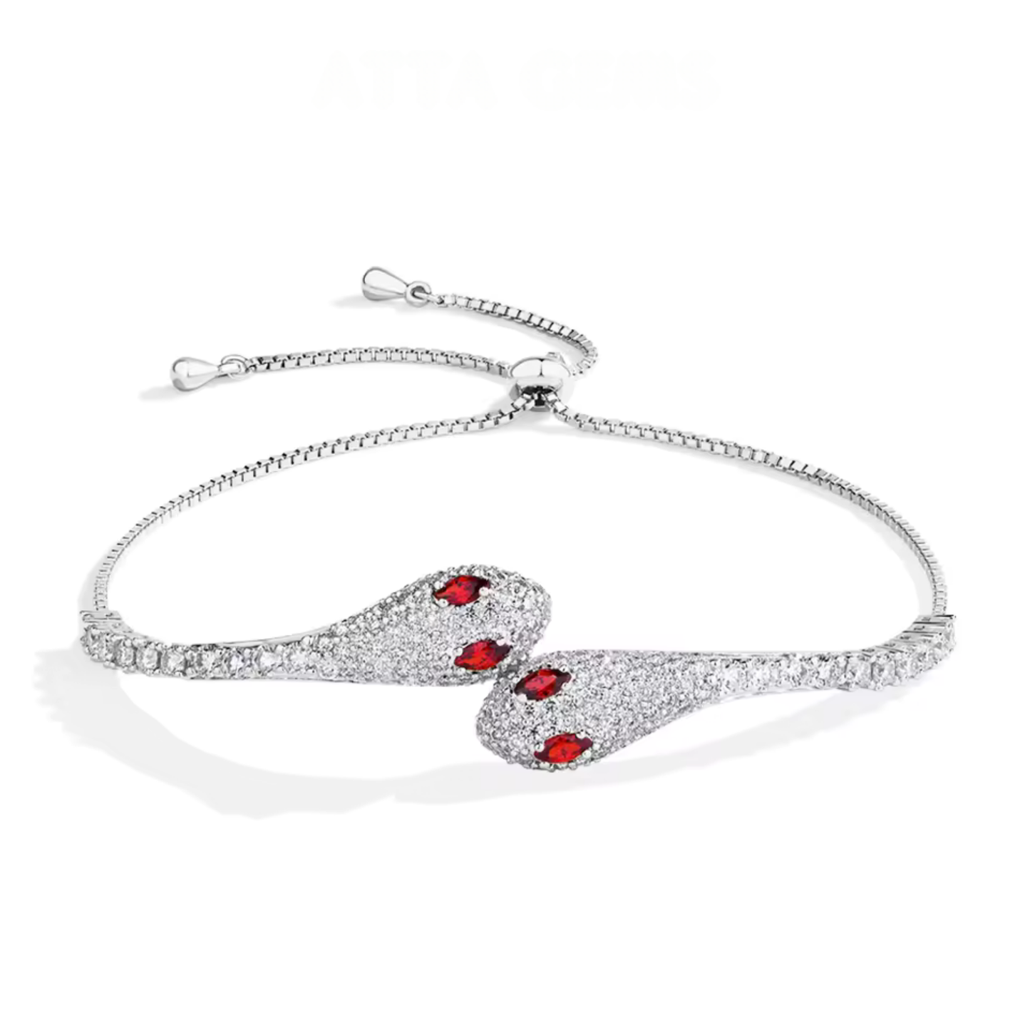 Double Serpent Head Bracelet
