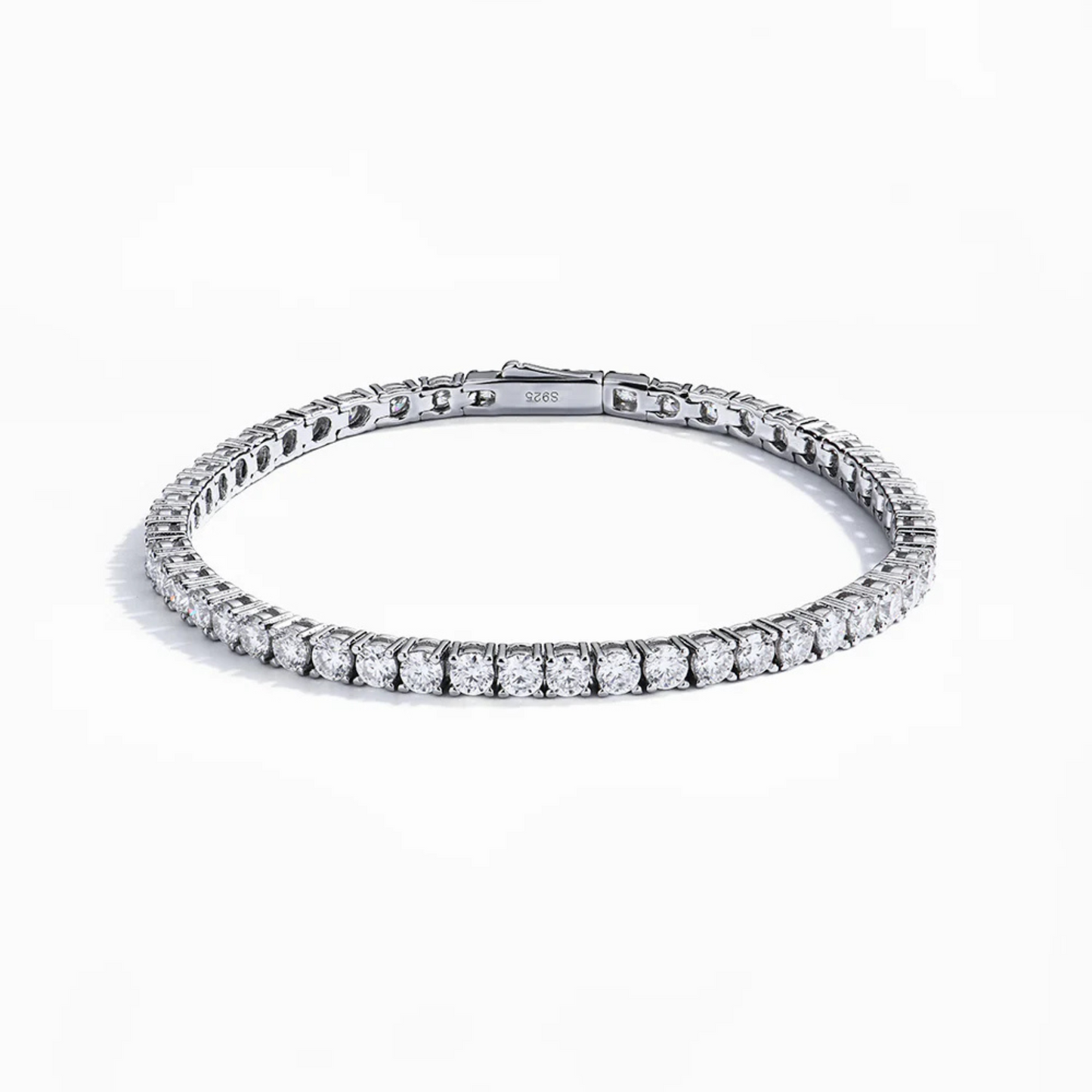 Tennis Bracelet - 3.5mm round-cut Moissanite
