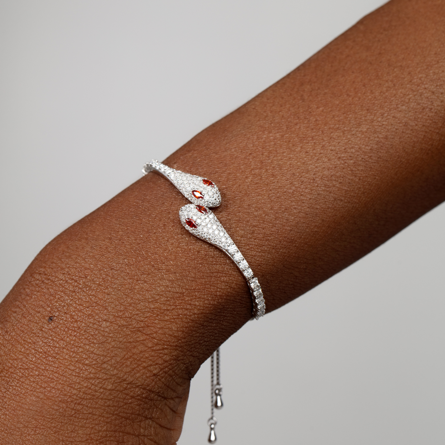 Double Serpent Head Bracelet
