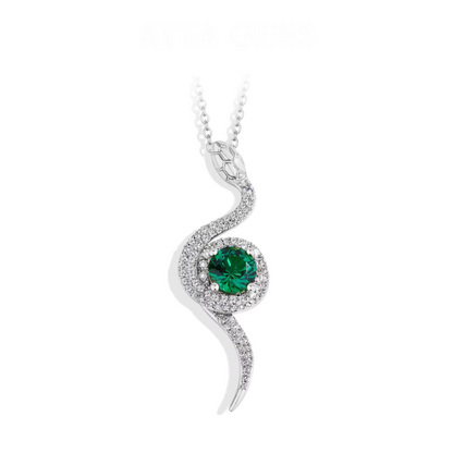 Serpentine Pendant Necklace