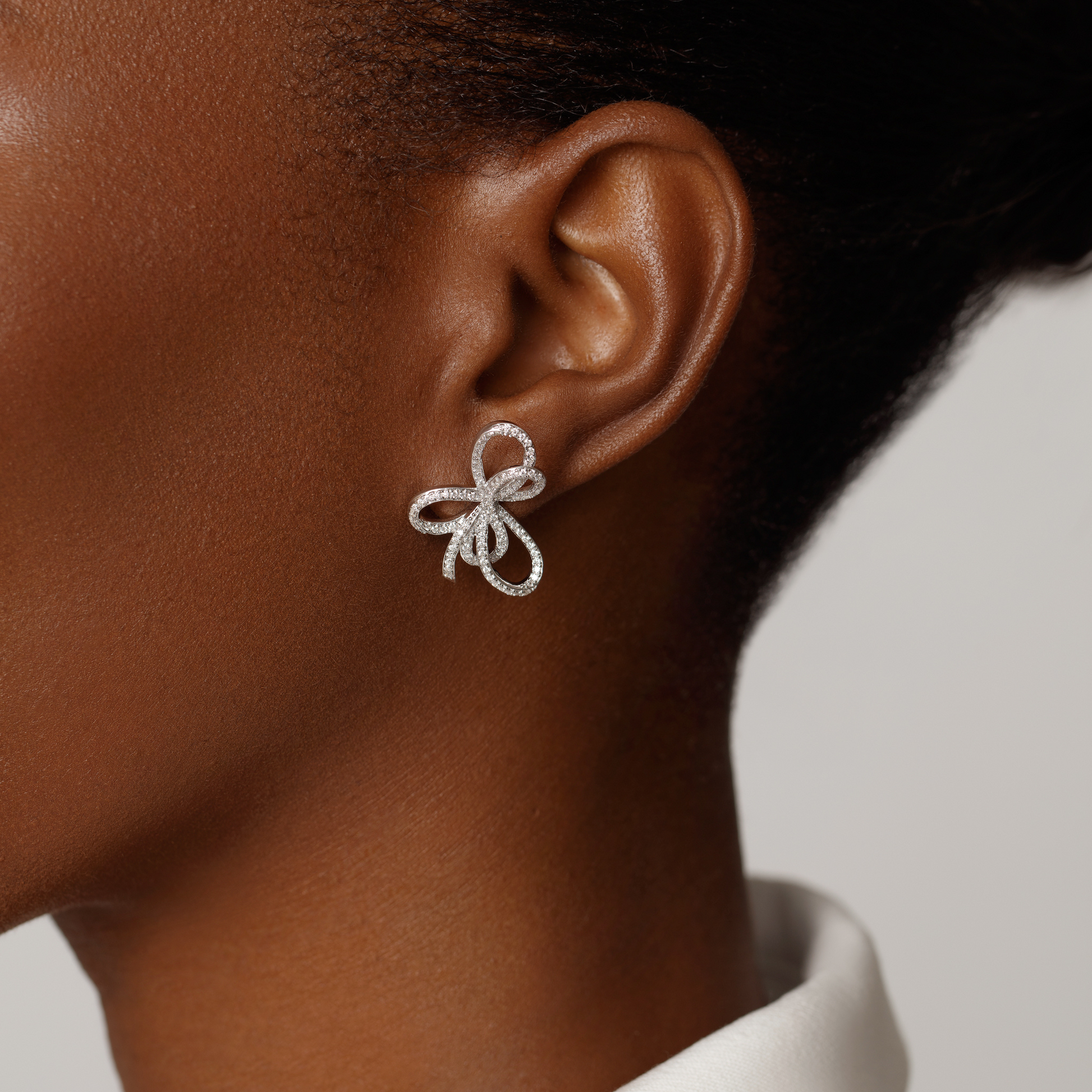 [LLOYD] 10K☆French Ribbon Point Earrings Bow Ribbon Earrings – Zedarii