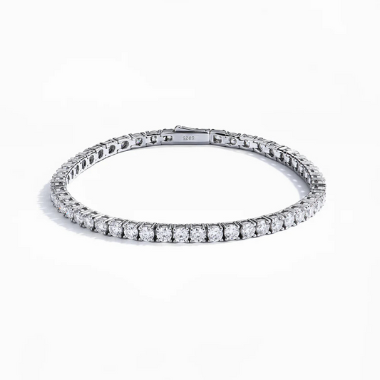 Tennis Bracelet - 3.5mm round-cut Moissanite
