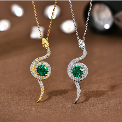 Serpentine Pendant Necklace