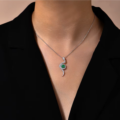 Serpentine Pendant Necklace