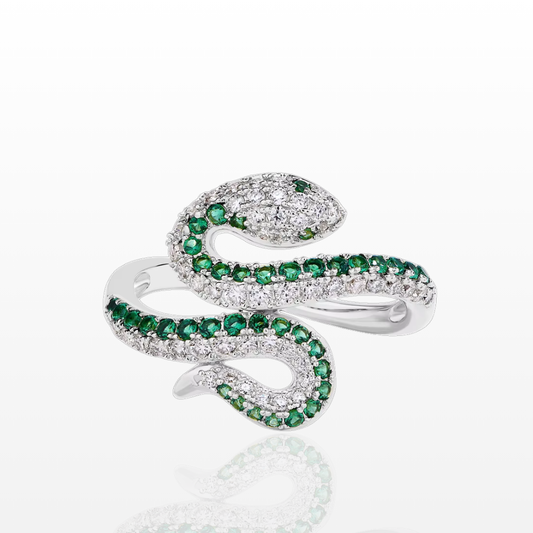 Moissanite Serpent Ring